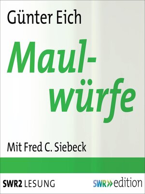 cover image of Maulwürfe